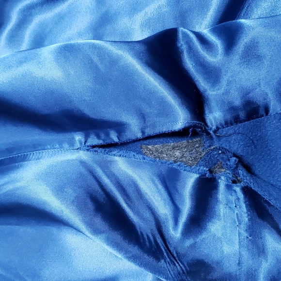 Vintage Ferncroft 100% Wool Shell Blue Coat Women's Size 11/12 - Picture 16 of 16